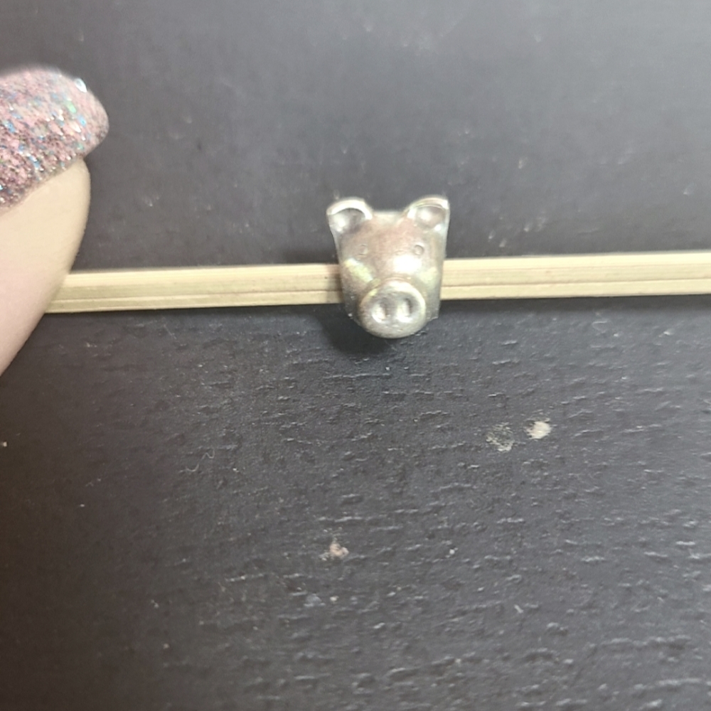 Pandora sterling silver piggy